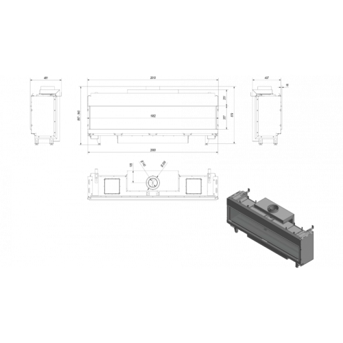 Газовая топка LEO/200/G31/37MBAR (баллонный газ)