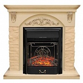 Каминокомплект Royal Flame Bern крупный сланец (слоновая кость)+Majestic FX Black