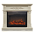 Каминокомплект Real Flame Silvia (белый дуб)+Moonblaze Deluxe